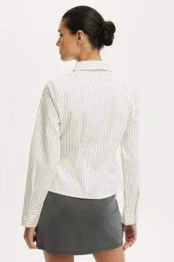 Peyton Gathered Long Sleeve Shirt