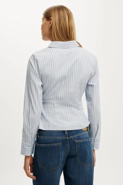Peyton Gathered Long Sleeve Shirt