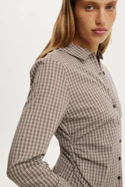 Peyton Gathered Long Sleeve Shirt