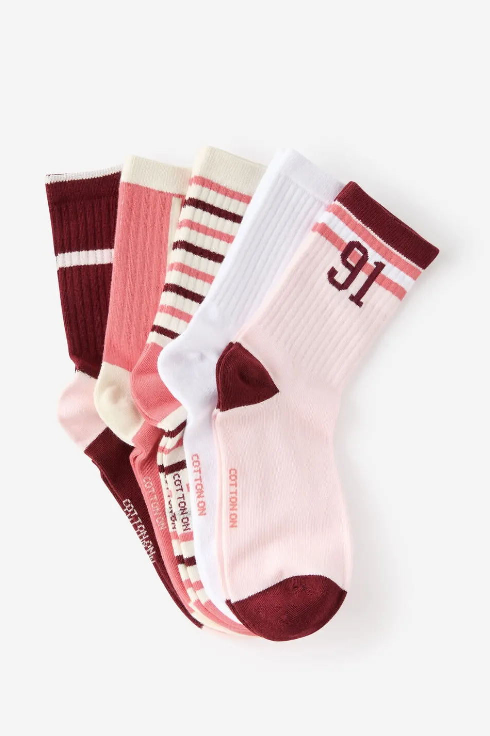 5Pk Crew Sock