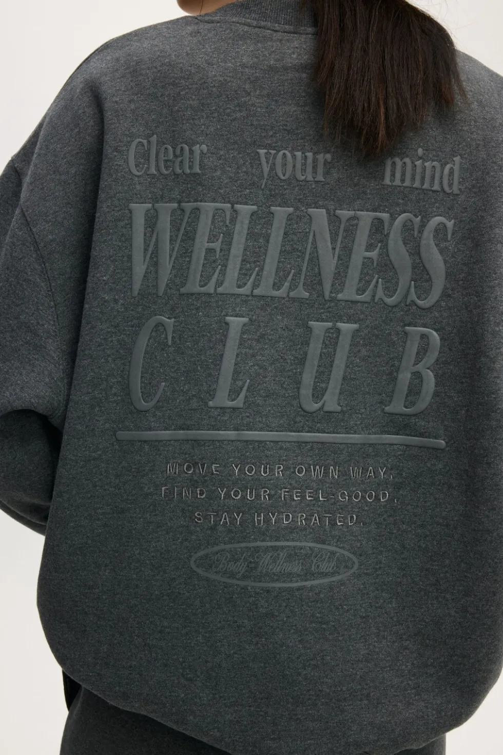 Plush Graphic Crew Sweatshirt