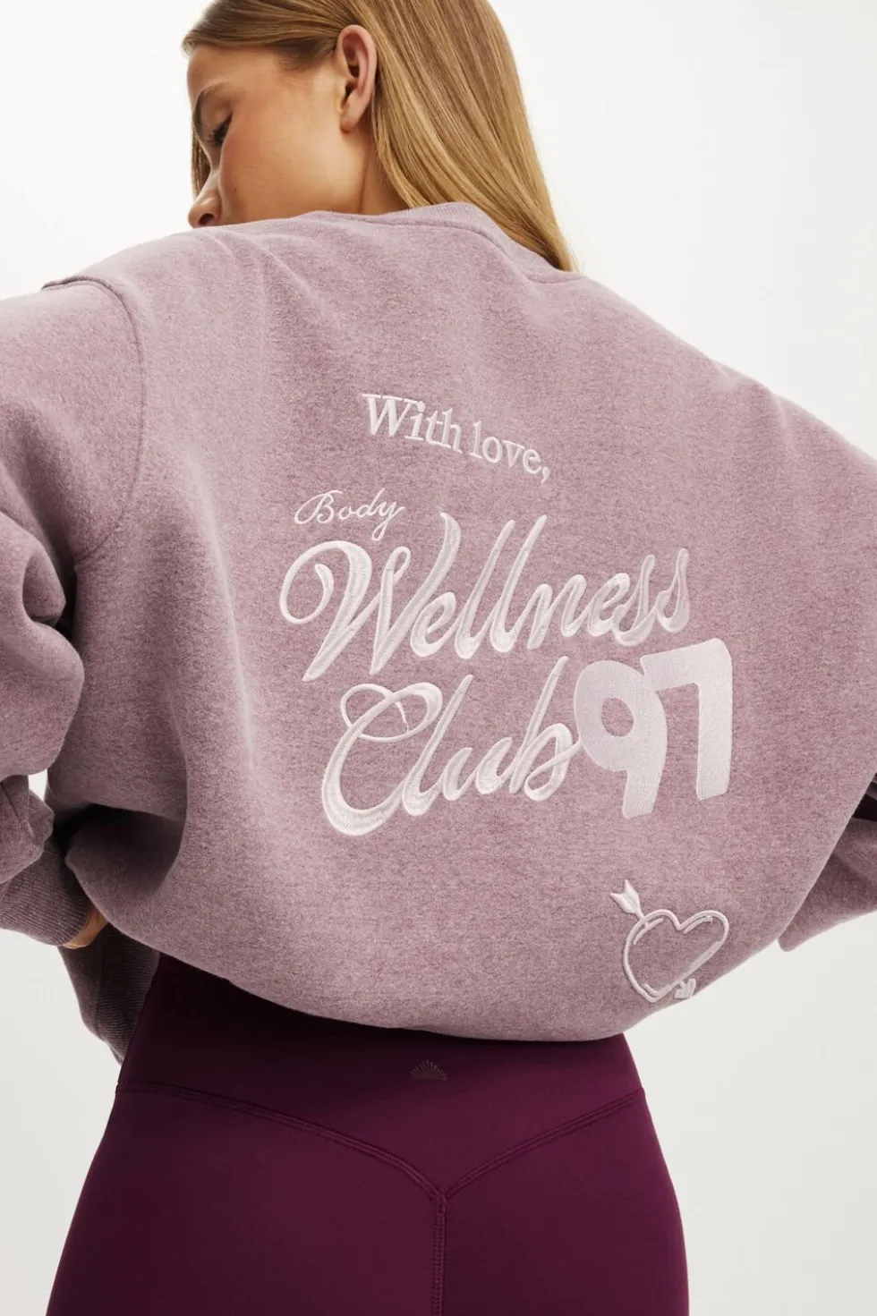 Plush Graphic Crew Sweatshirt