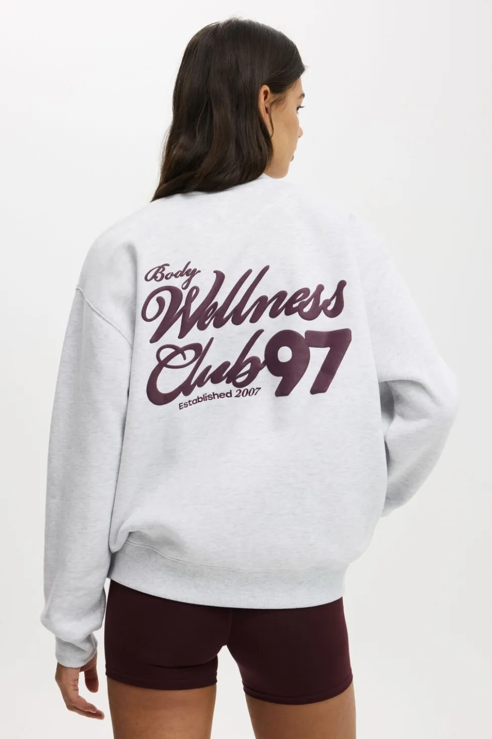 Plush Graphic Crew Sweatshirt