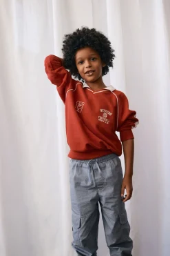Polo Collar Fleece Top