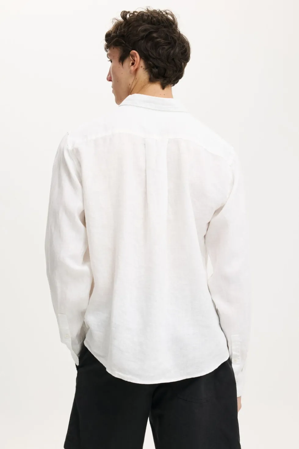 Relaxed Linen Long Sleeve Shirt