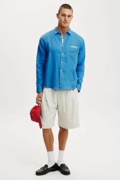 Relaxed Linen Long Sleeve Shirt