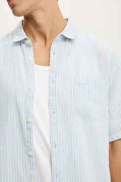 Relaxed Linen Short Sleeve Shirt