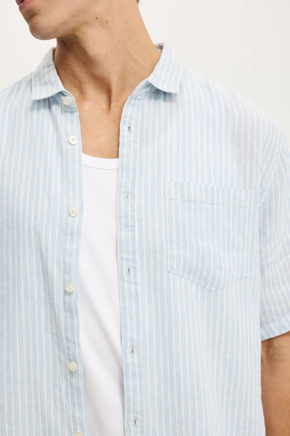 Relaxed Linen Short Sleeve Shirt