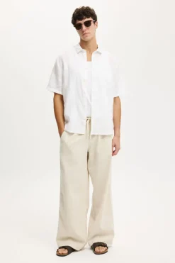 Relaxed Linen Short Sleeve Shirt