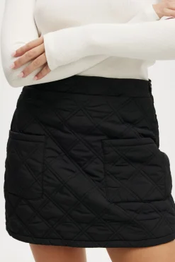 Rhythm Quilted Puffer Mini Skirt