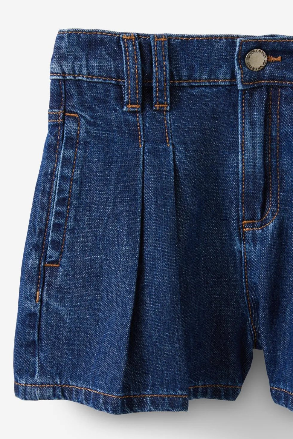 Sarai Pleat Front Denim Short