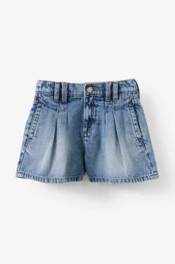 Sarai Pleat Front Denim Short