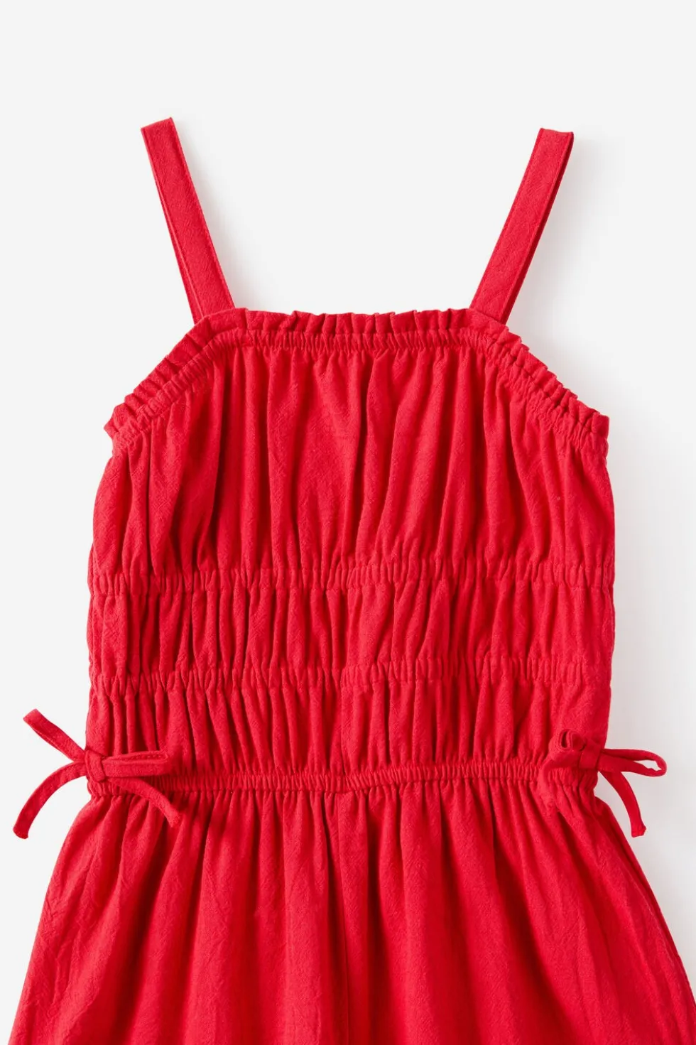 Shirred Bow Jumpsuit