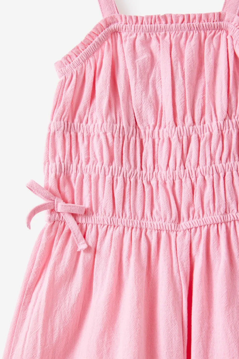 Shirred Bow Jumpsuit