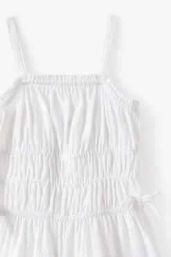 Shirred Bow Jumpsuit
