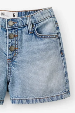 Snap Front Denim Short