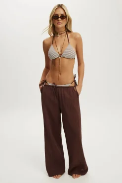 String Triangle Bikini Top