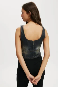 Stylish Women's Denim Corset | Cotton On