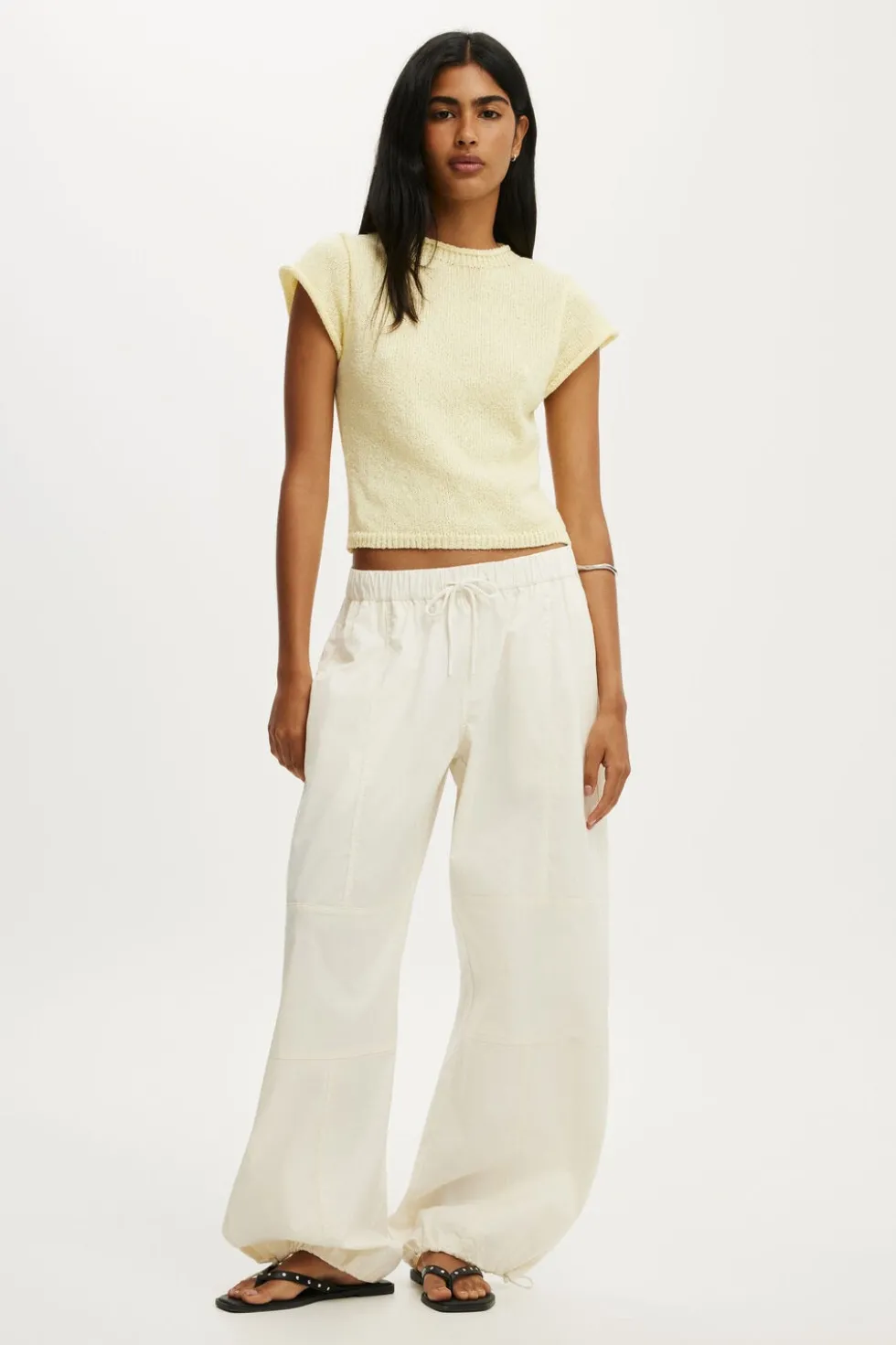 Textured Shortsleeve Knit Top