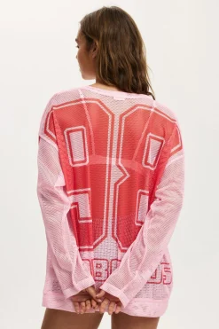 The Long Sleeve Mesh Graphic Tee