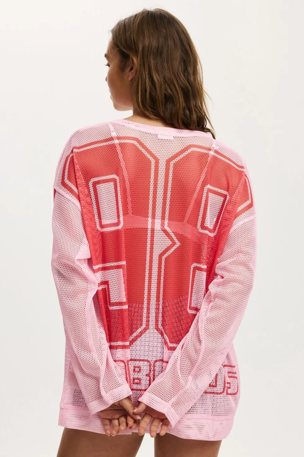The Long Sleeve Mesh Graphic Tee