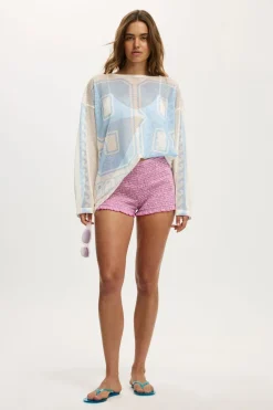 The Long Sleeve Mesh Graphic Tee
