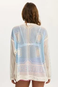 The Long Sleeve Mesh Graphic Tee