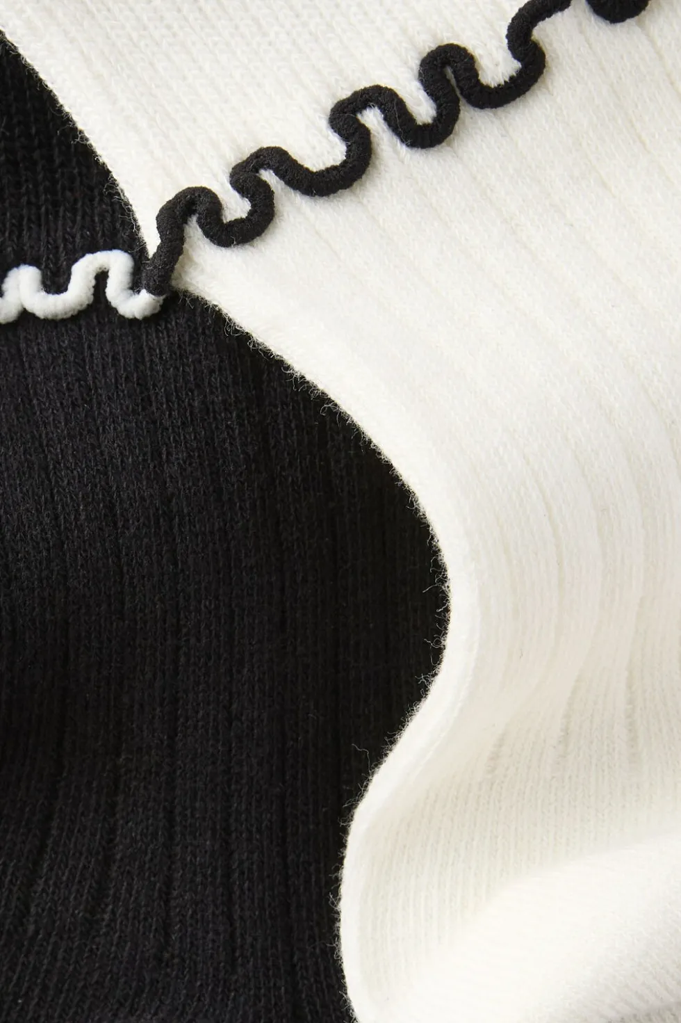 The Perfect Pair Double Frill Rib Crew Sock 2Pk