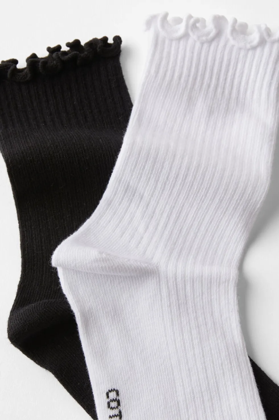 The Perfect Pair Frill Rib Crew Sock 2Pk