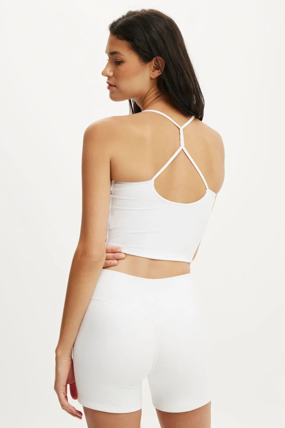 Ultra Soft Cropped Twist Back Tank