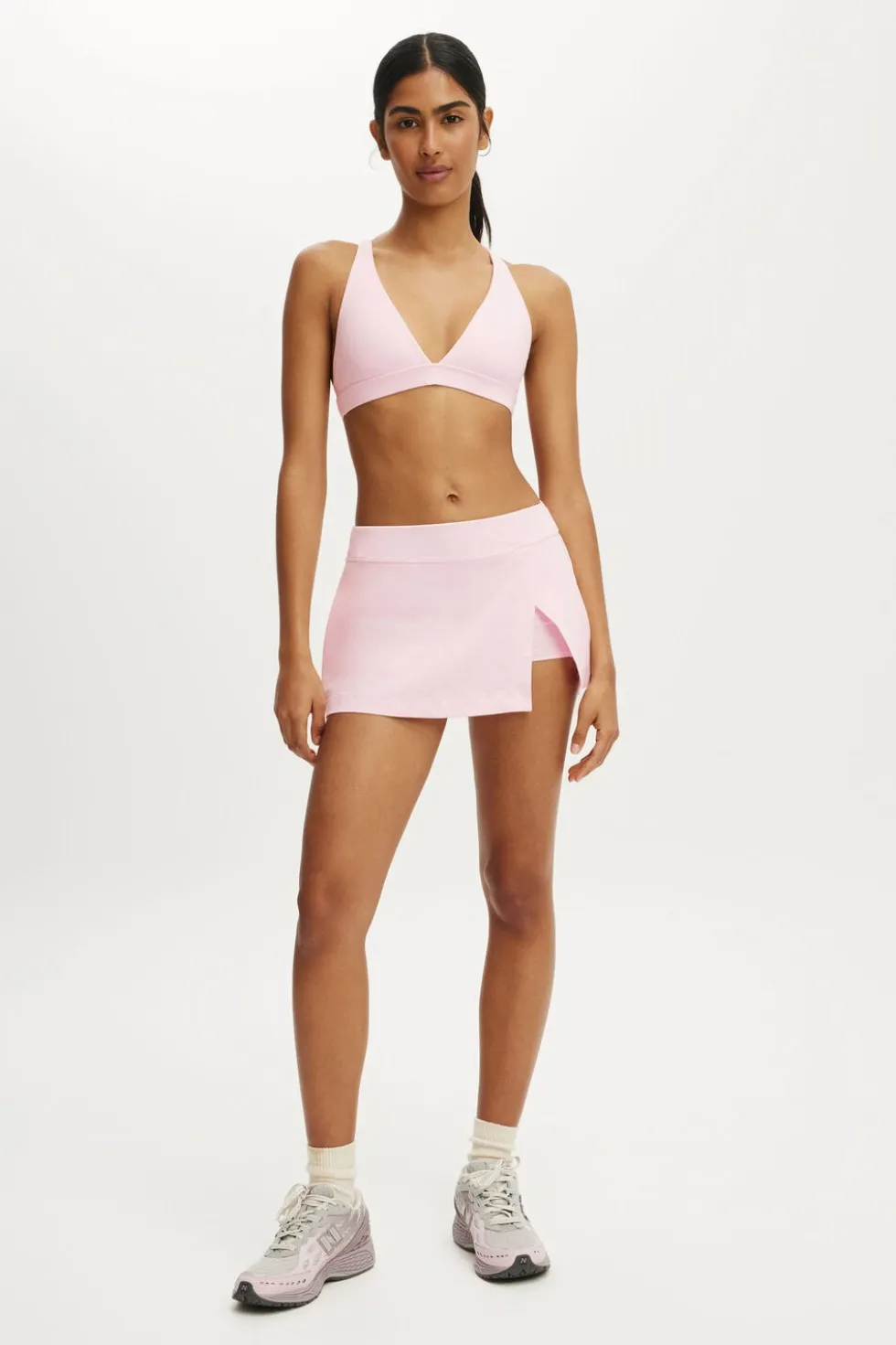 Ultra Soft Deep Plunge Cross Back Crop