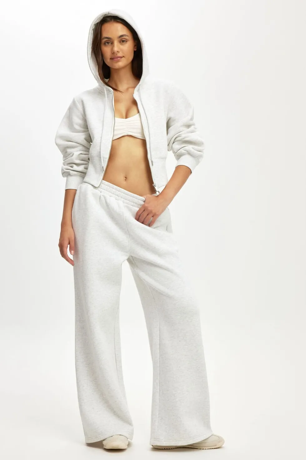 Ultra Soft Scrunch Front Strappy Crop