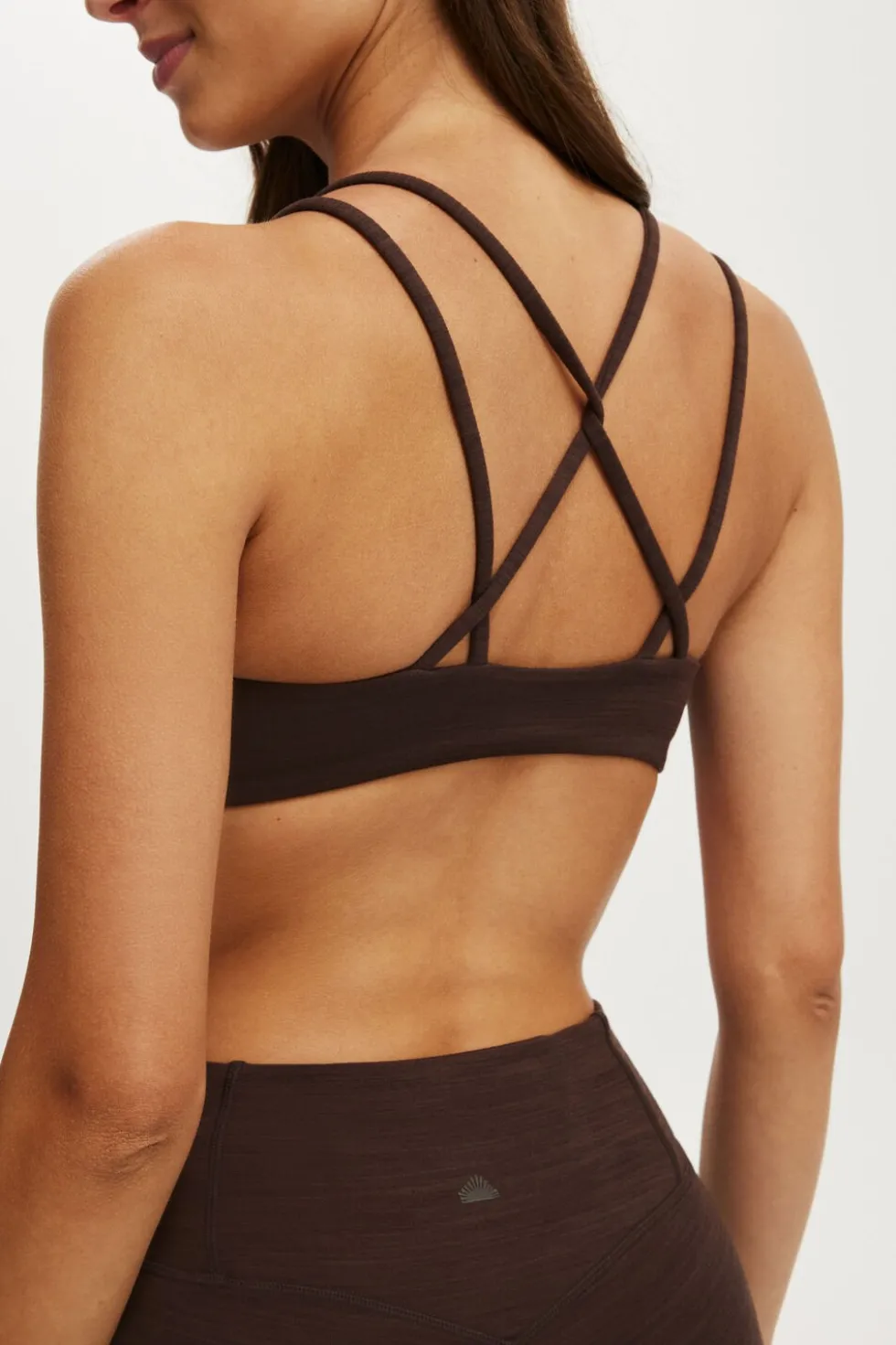 Ultra Soft Scrunch Front Strappy Crop