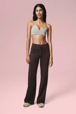 Ultra Soft Tie Front Wide Leg Pant