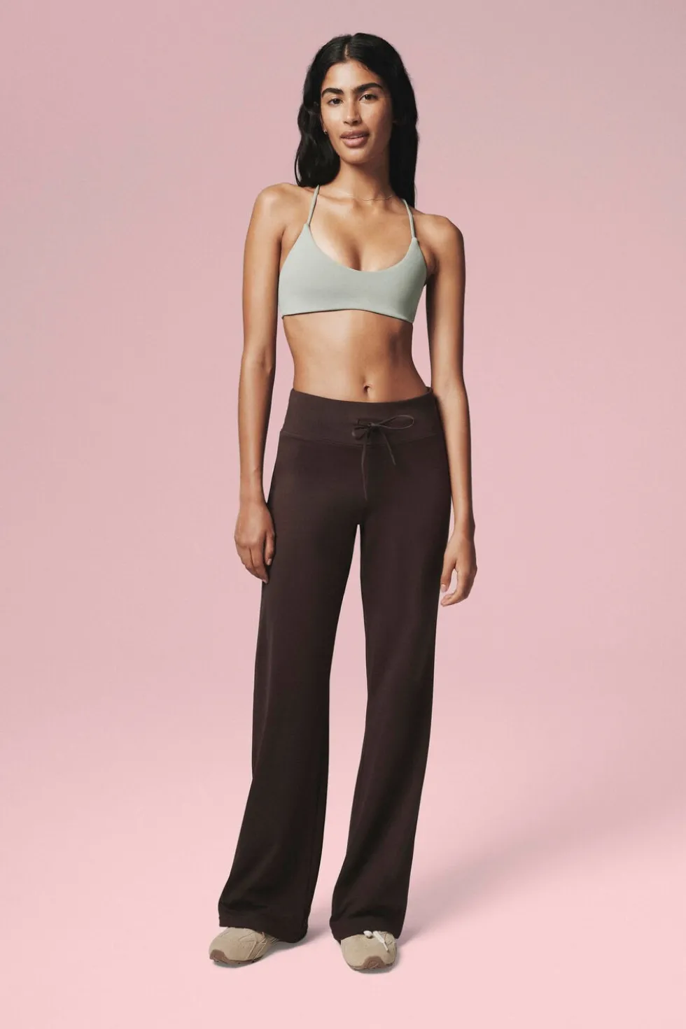 Ultra Soft Tie Front Wide Leg Pant