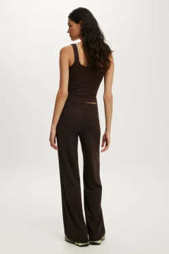 Ultra Soft Tie Front Wide Leg Pant