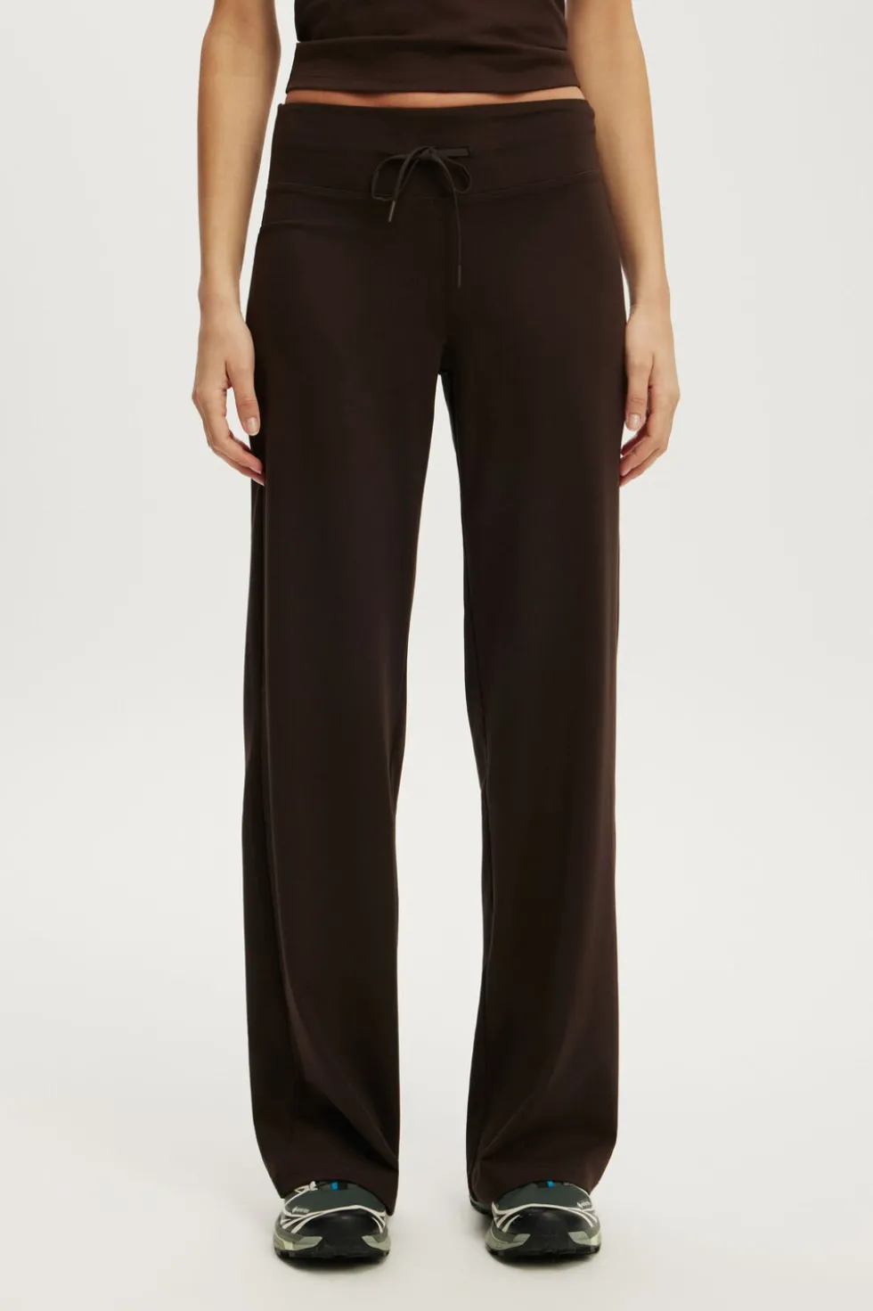 Ultra Soft Tie Front Wide Leg Pant