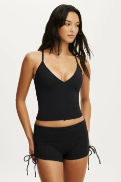 Ultra Soft Tie Side Roll Over Micro Short