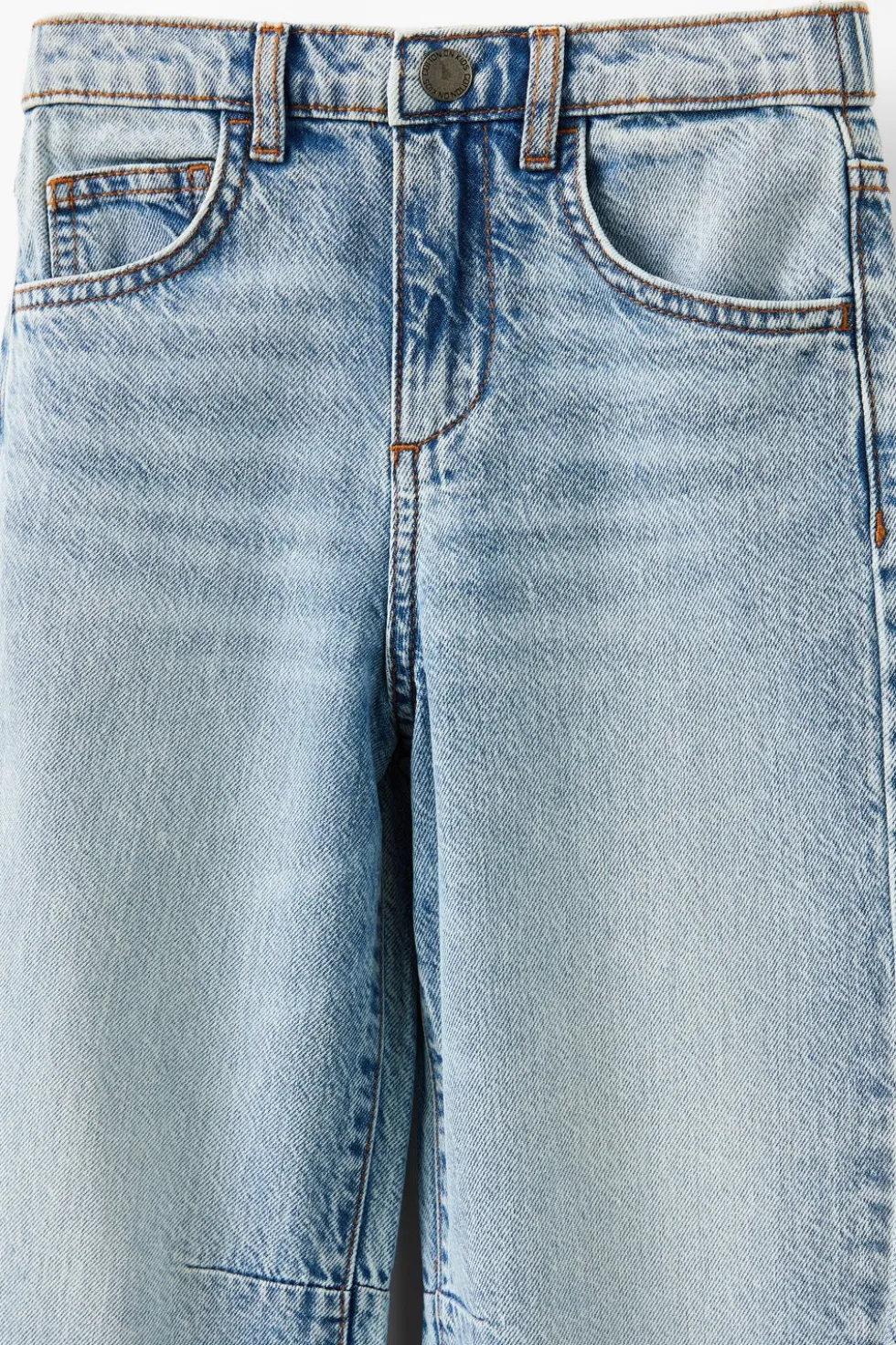 Unisex Barrel Leg Denim Jean