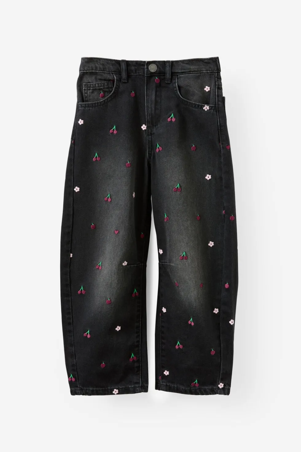 Unisex Barrel Leg Denim Jean