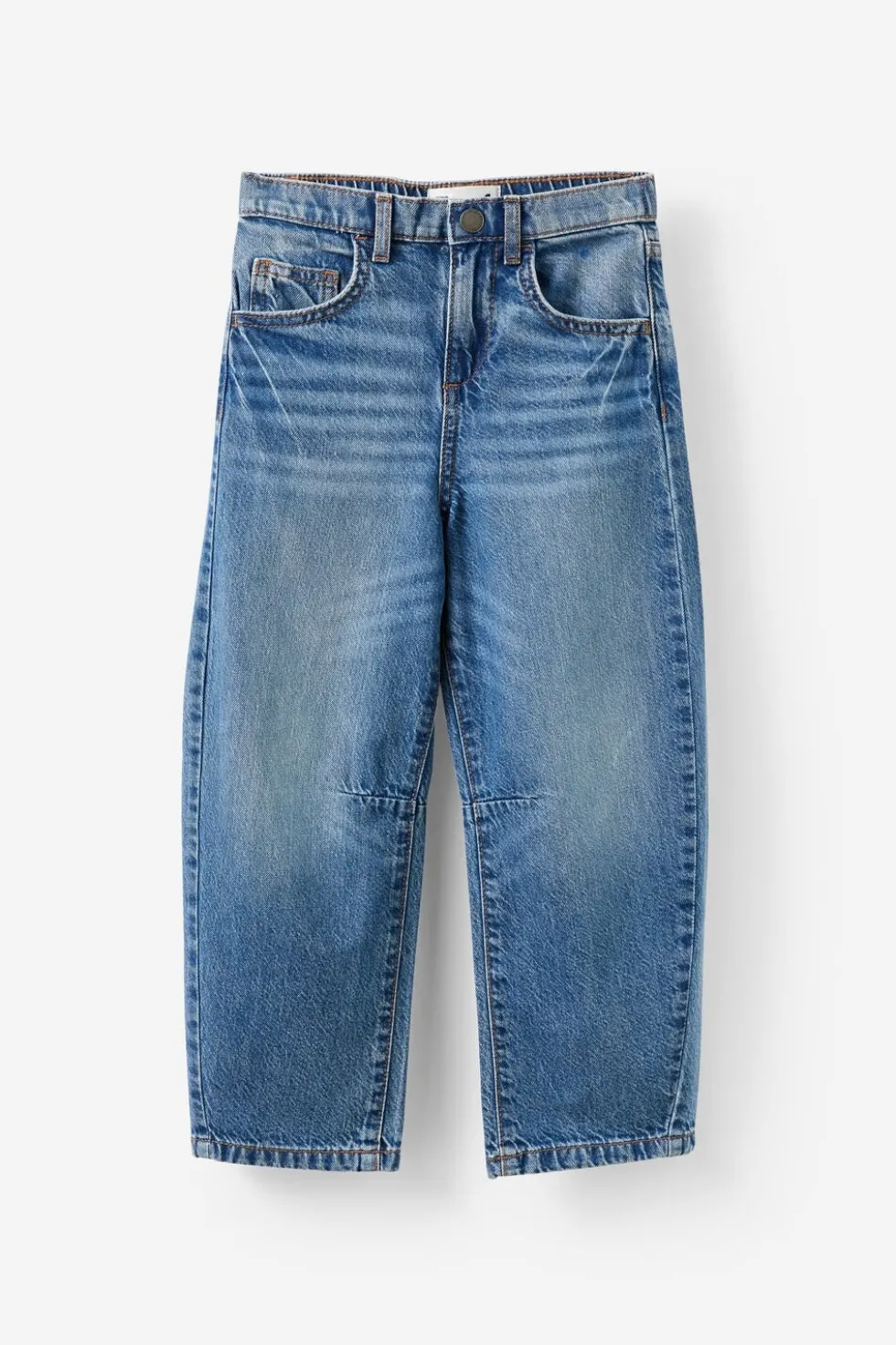Unisex Barrel Leg Denim Jean