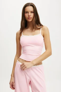 Waffle Baby Lock Square Neck Cami