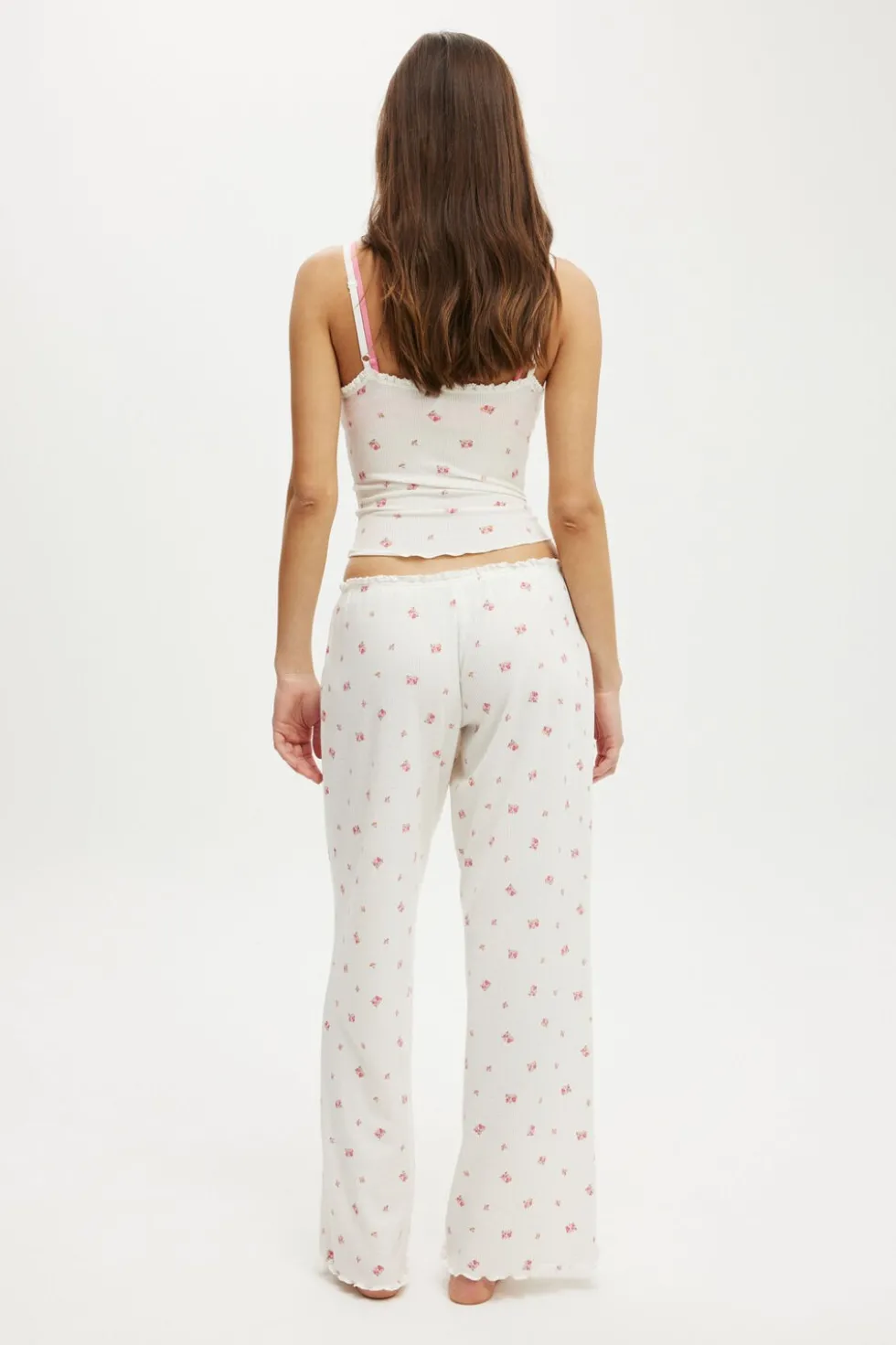 Waffle Wide Leg Pant