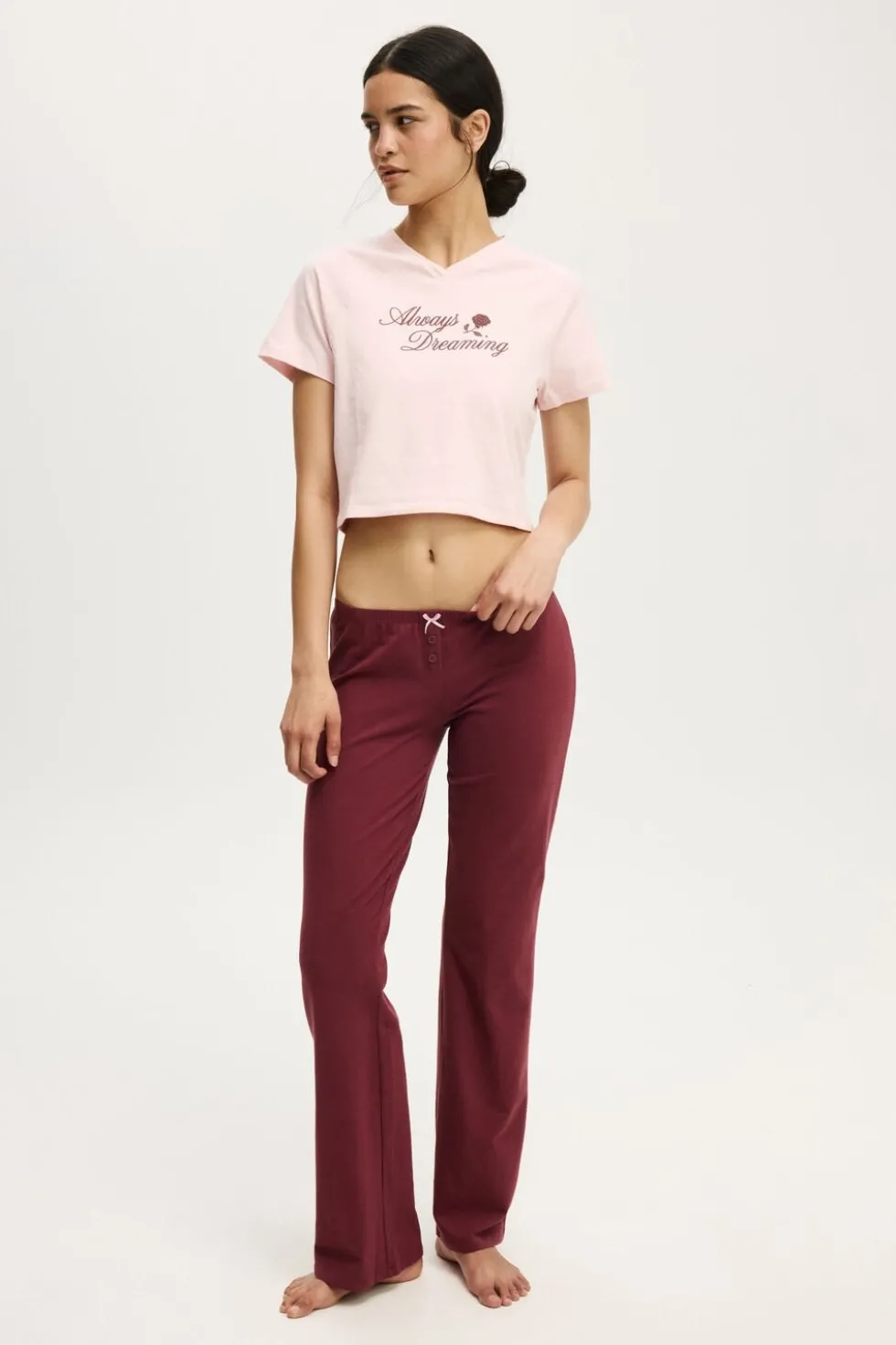 Yale Soft V Neck Sleep Tee