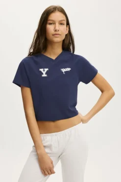 Yale Soft V Neck Sleep Tee