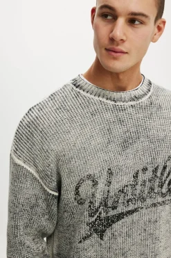 Y2k Box Fit Crew Knit